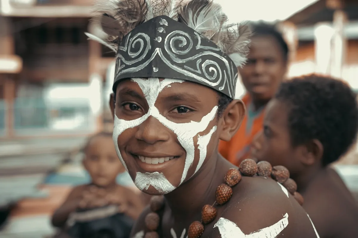 a person wearing a mask